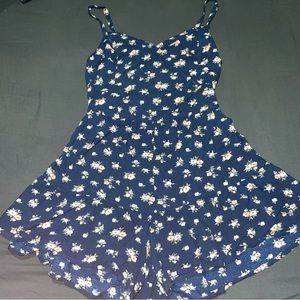 Holister Floral Mini Blue Romper